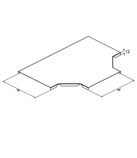 Capac pentru derivatie in T jgheaburi metalice