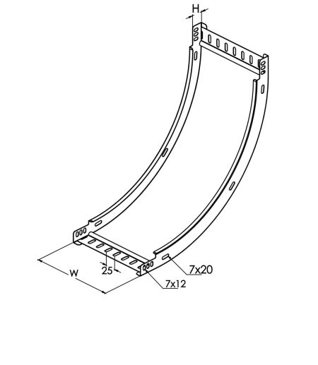 Unghi flexibil interior-exterior jgheab metalic - imbinare clasica